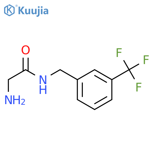 2-amino-n-[[3-(trifluoromethyl)phenyl]methyl]acetamide structure