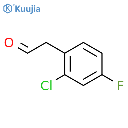 2-(2-chloro-4-fluorophenyl)acetaldehyde structure