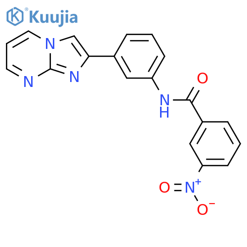 N-(3-{imidazo1,2-apyrimidin-2-yl}phenyl)-3-nitrobenzamide structure
