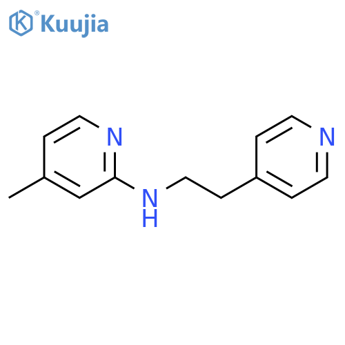 4-Methyl-N-[2-(pyridin-4-yl)ethyl]pyridin-2-amine structure