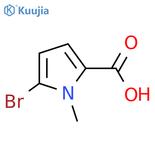 5-bromo-1-methyl-pyrrole-2-carboxylic acid structure