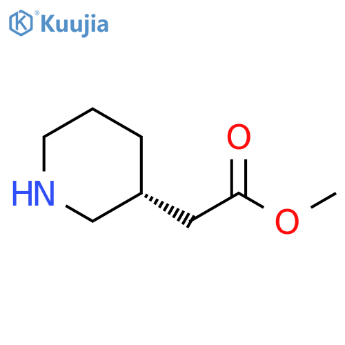 methyl 2-(3R)-piperidin-3-ylacetate structure
