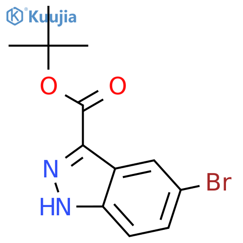 tert-butyl 5-bromo-1H-indazole-3-carboxylate structure
