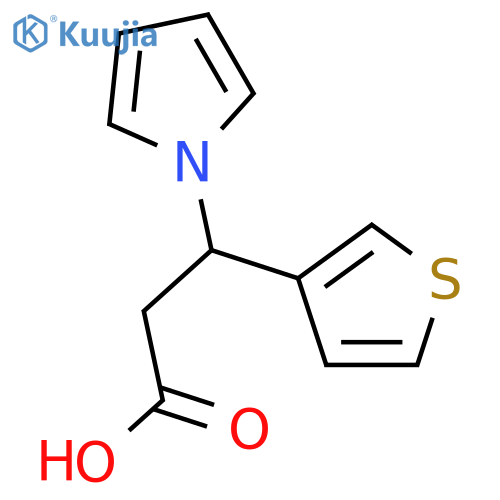 3-(1H-Pyrrol-1-yl)-3-(3-thienyl)propanoic acid structure
