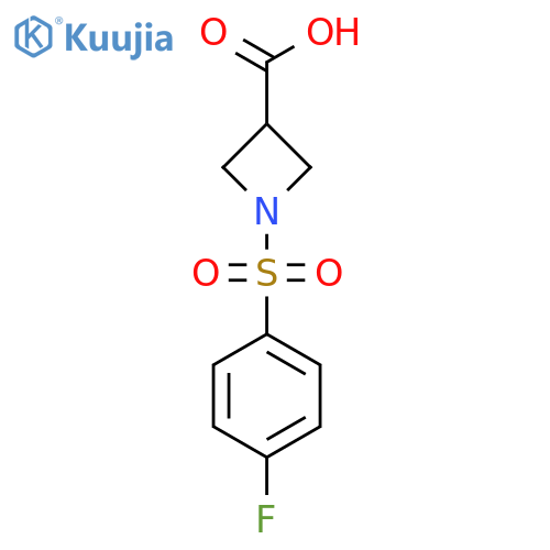 1-(4-Fluorobenzenesulfonyl)azetidine-3-carboxylic acid structure