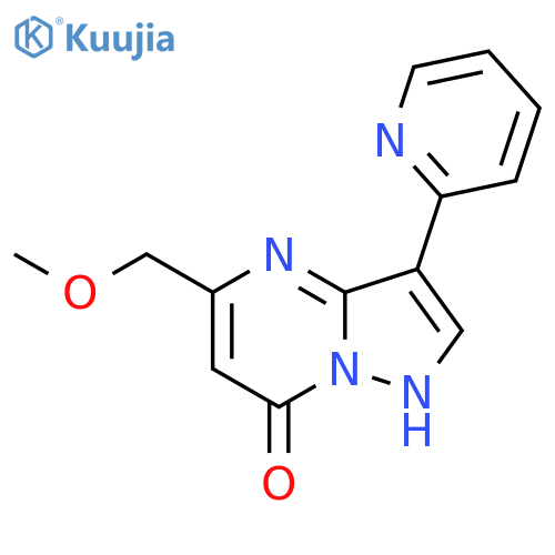 5-(Methoxymethyl)-3-(2-pyridinyl)pyrazolo[1,5-a]pyrimidin-7-ol structure