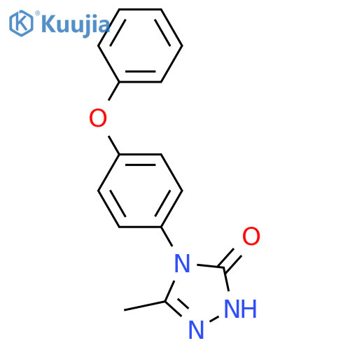 5-METHYL-4-(4-PHENOXYPHENYL)-2,4-DIHYDRO-3H-1,2,4-TRIAZOL-3-ONE structure