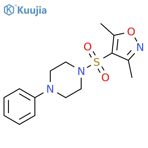 1-(3,5-Dimethyl-4-isoxazolyl)sulfonyl-4-phenylpiperazine structure