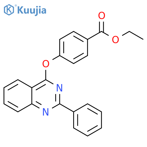 Ethyl 4-[(2-phenylquinazolin-4-yl)oxy]benzoate structure