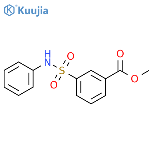 Benzoic acid, 3-[(phenylamino)sulfonyl]-, methyl ester structure