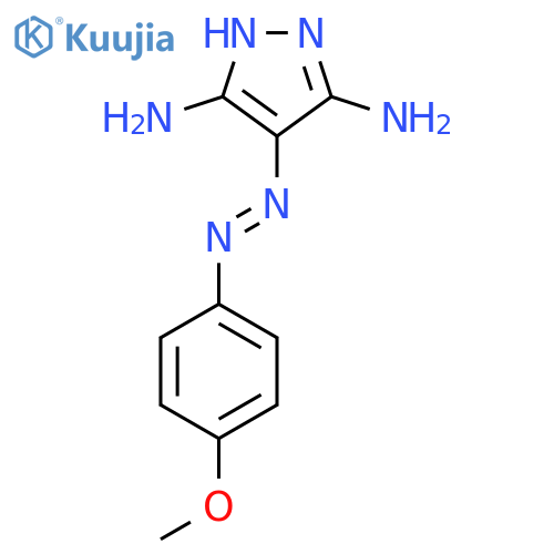 4-[(4-Methoxyphenyl)hydrazono]-4h-pyrazole-3,5-diamine structure