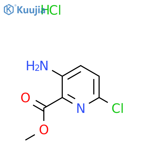 Methyl 3-amino-6-chloropicolinate hydrochloride structure