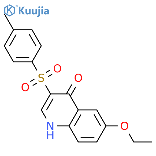 6-ethoxy-3-(4-methylbenzenesulfonyl)-1,4-dihydroquinolin-4-one structure