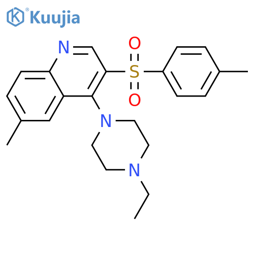4-(4-ethylpiperazin-1-yl)-6-methyl-3-(4-methylbenzenesulfonyl)quinoline structure