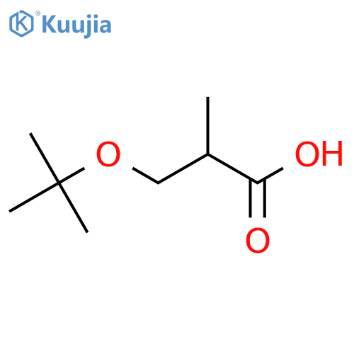 3-(tert-butoxy)-2-methylpropanoic acid structure