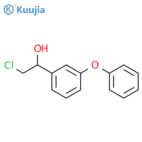 2-chloro-1-(3-phenoxyphenyl)ethan-1-ol structure