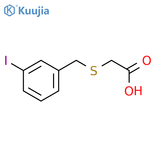 2-{(3-iodophenyl)methylsulfanyl}acetic acid structure