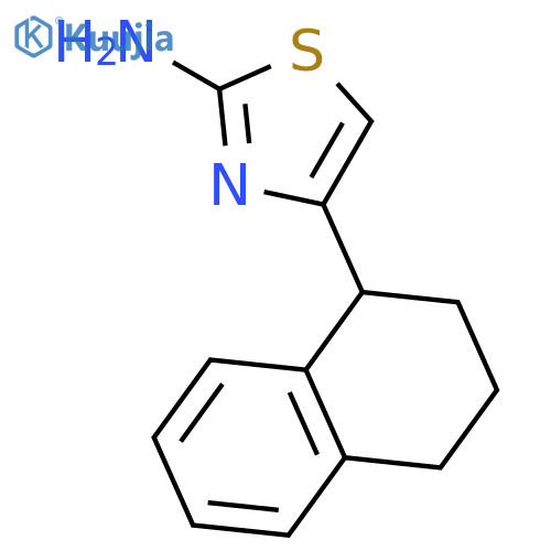 4-(1,2,3,4-tetrahydronaphthalen-1-yl)-1,3-thiazol-2-amine structure