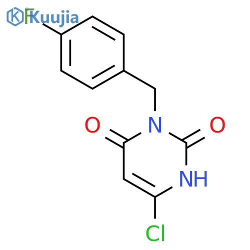 6-Chloro-3-(4-fluorophenyl)methyl-1,2,3,4-tetrahydropyrimidine-2,4-dione structure
