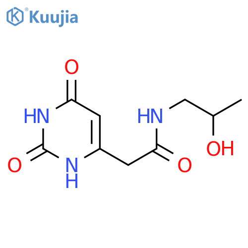 2-(2,6-dioxo-1,2,3,6-tetrahydropyrimidin-4-yl)-N-(2-hydroxypropyl)acetamide structure