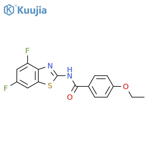 N-(4,6-difluoro-1,3-benzothiazol-2-yl)-4-ethoxybenzamide structure