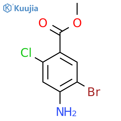 4-Amino-5-bromo-2-chloro-benzoic acid methyl ester structure