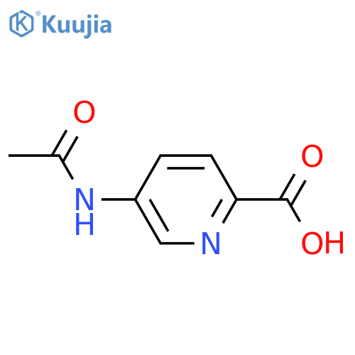 5-Acetamidopyridine-2-carboxylic acid structure