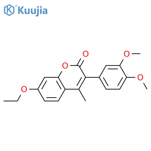 3-(3,4-dimethoxyphenyl)-7-ethoxy-4-methyl-2H-chromen-2-one structure