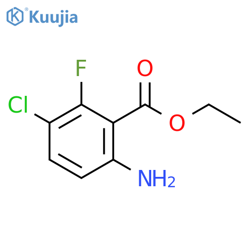 Ethyl 6-amino-3-chloro-2-fluorobenzoate structure