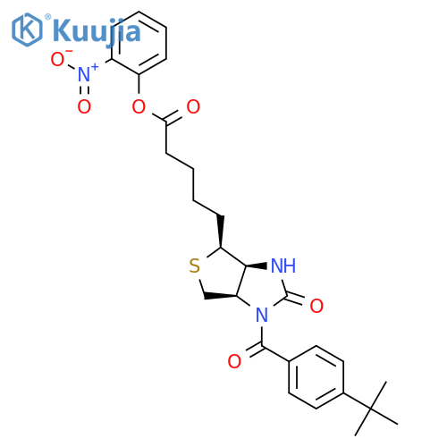 N1-(4-(T-BUTYL)BENZOYL)-D-(+)BIOTIN 2-NITROPHENYL ESTER structure