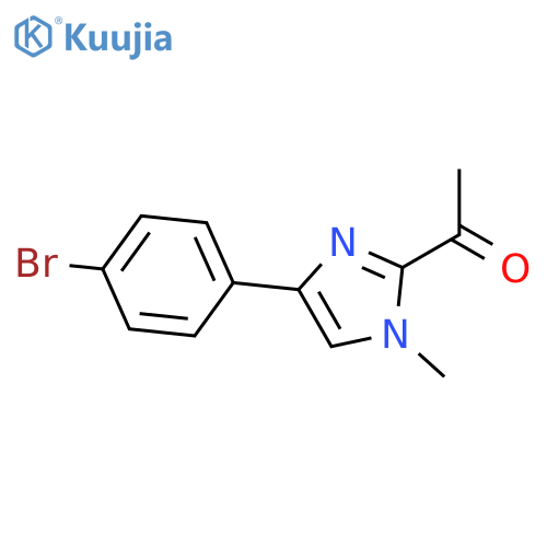 Ethanone, 1-[4-(4-bromophenyl)-1-methyl-1H-imidazol-2-yl]- structure