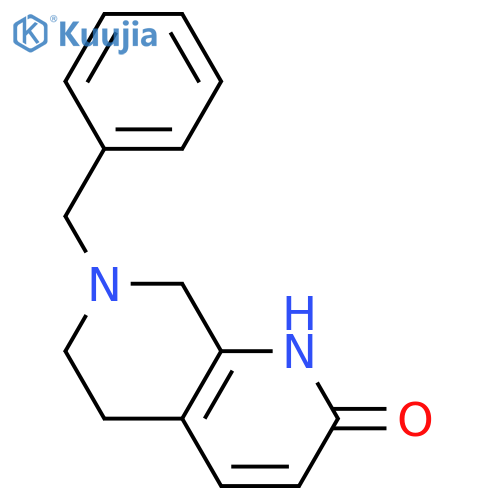 7-Benzyl-5,6,7,8-tetrahydro-1,7-naphthyridin-2(1H)-one structure