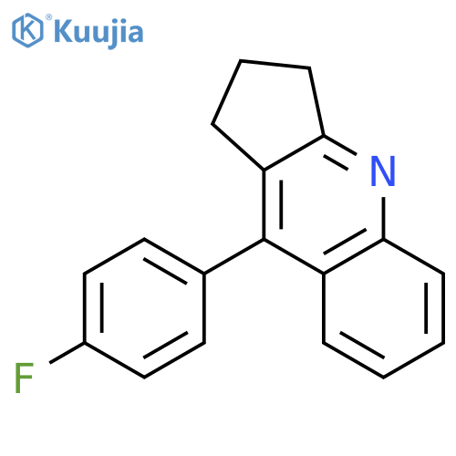 1H-Cyclopenta[b]quinoline, 9-(4-fluorophenyl)-2,3-dihydro- structure