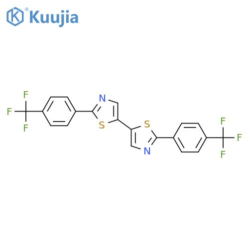 2,2μ-Bis[4-(trifluoromethyl)phenyl]-5,5μ-bithiazole structure