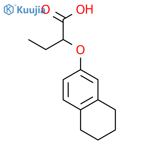 2-(5,6,7,8-Tetrahydro-2-naphthalenyloxy)butanoic Acid structure