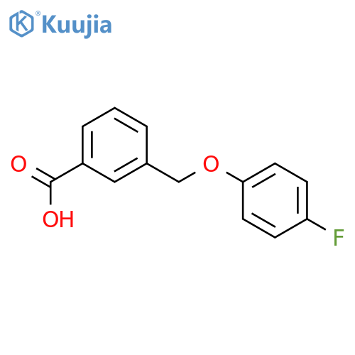 3-(4-fluorophenoxy)methylbenzoic acid structure