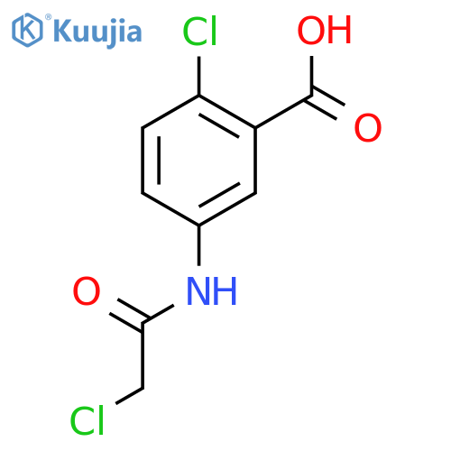 2-Chloro-5-(chloroacetyl)aminobenzoic Acid structure