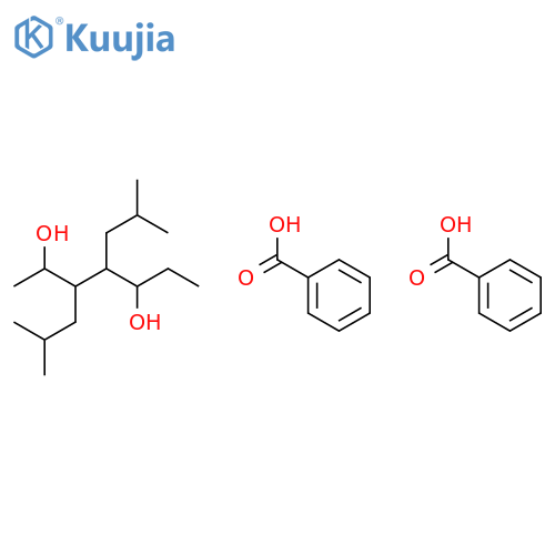 2,5-Heptanediol, 3,4-bis(2-methylpropyl)-, dibenzoate structure