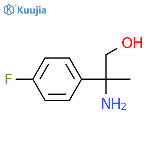 2-amino-2-(4-fluorophenyl)propan-1-ol structure