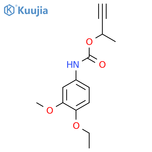 But-3-yn-2-yl (4-ethoxy-3-methoxyphenyl)carbamate structure