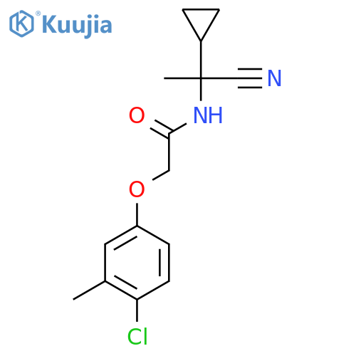 2-(4-chloro-3-methylphenoxy)-N-(1-cyano-1-cyclopropylethyl)acetamide structure