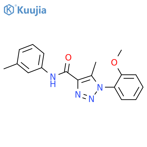 1-(2-methoxyphenyl)-5-methyl-N-(3-methylphenyl)-1H-1,2,3-triazole-4-carboxamide structure