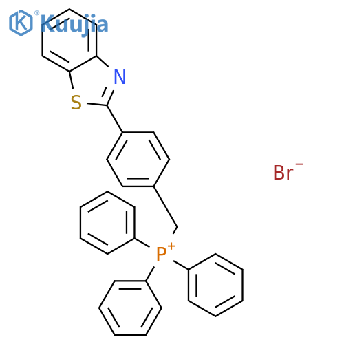 PHOSPHONIUM, [[4-(2-BENZOTHIAZOLYL)PHENYL]METHYL]TRIPHENYL-, BROMIDE structure