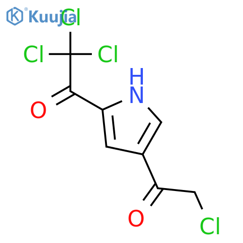 2,2,2-trichloro-1-4-(2-chloroacetyl)-1H-pyrrol-2-ylethan-1-one structure