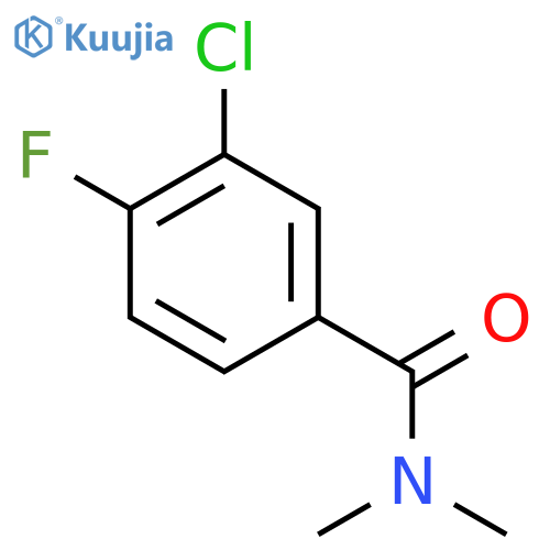 3-chloro-4-fluoro-N,N-dimethylbenzamide structure