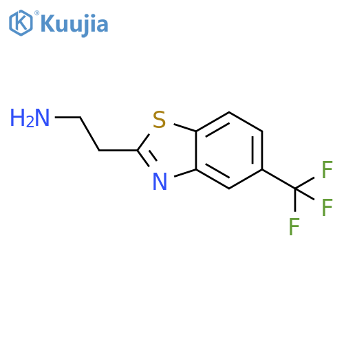 2-5-(trifluoromethyl)-1,3-benzothiazol-2-ylethan-1-amine structure