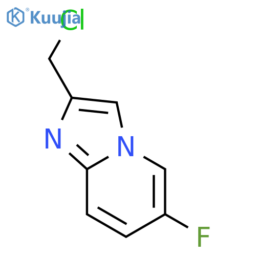 2-(chloromethyl)-6-fluoroimidazo[1,2-a]pyridine structure