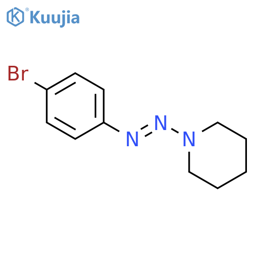 Piperidine, 1-[(4-bromophenyl)azo]- structure