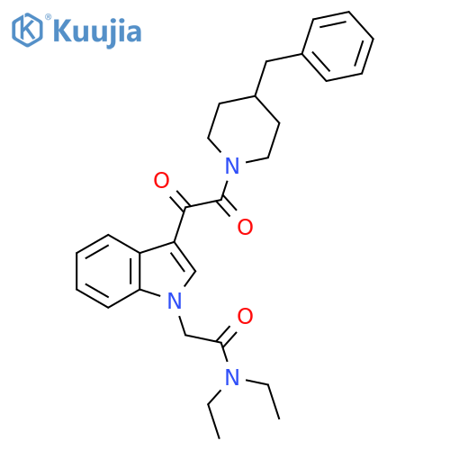 2-{3-2-(4-benzylpiperidin-1-yl)-2-oxoacetyl-1H-indol-1-yl}-N,N-diethylacetamide structure