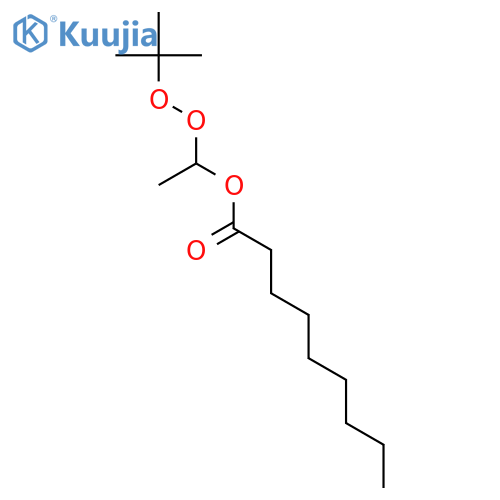 Nonanoic acid, 1-[(1,1-dimethylethyl)dioxy]ethyl ester structure